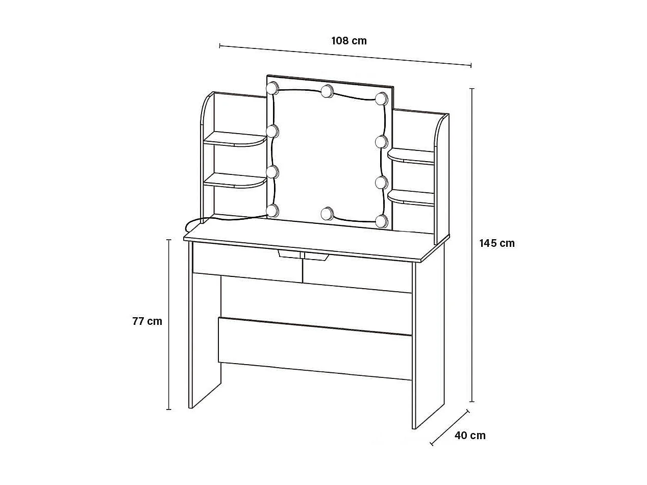 Home Deluxe Coiffeuse KYLIE