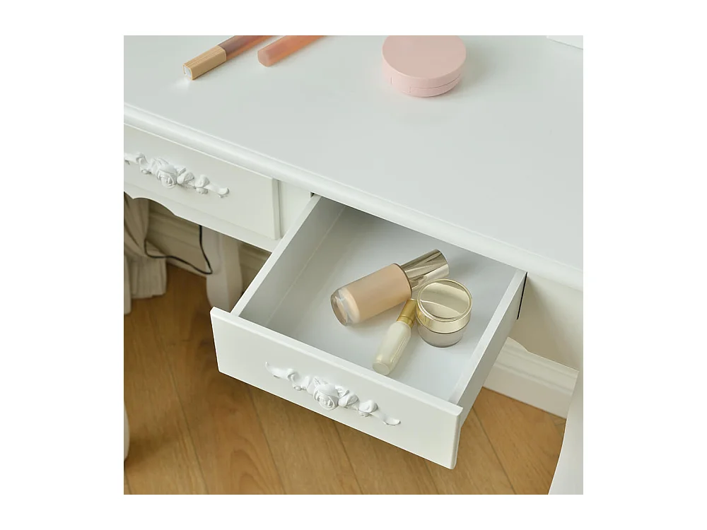 Home Deluxe Coiffeuse ROSY Blanc