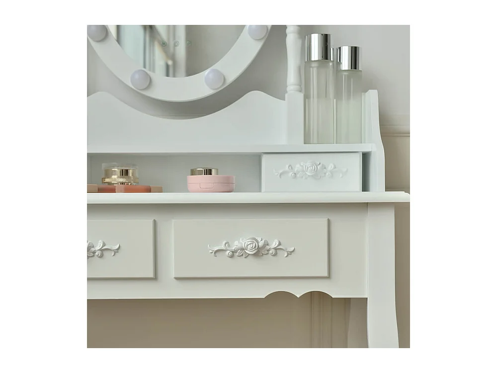 Home Deluxe Coiffeuse ROSY Blanc