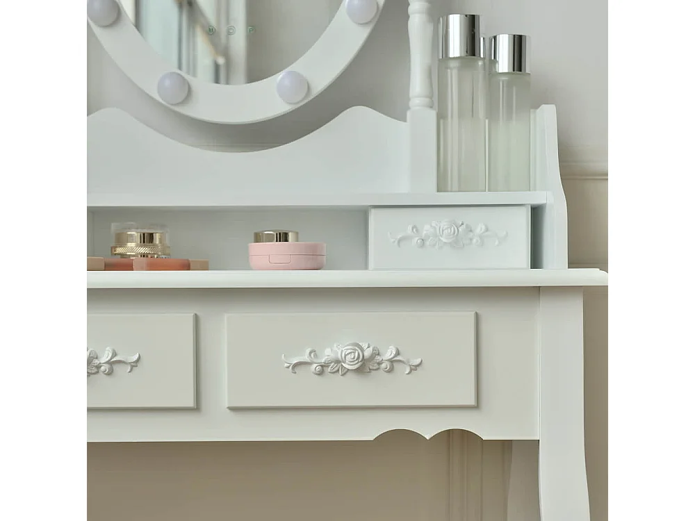 Home Deluxe Coiffeuse ROSY Blanc