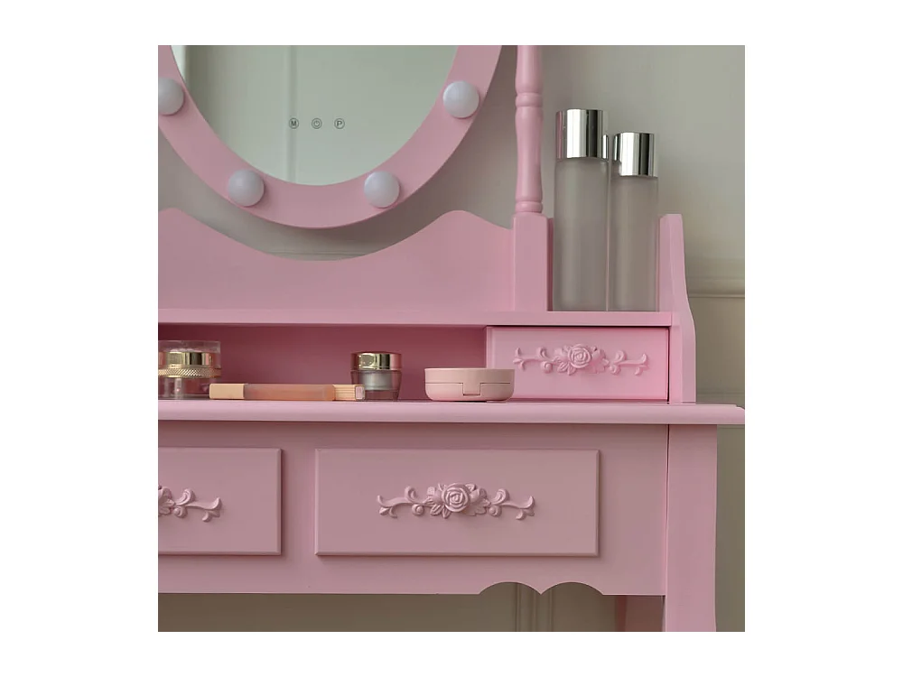Home Deluxe Coiffeuse ROSY Rosa
