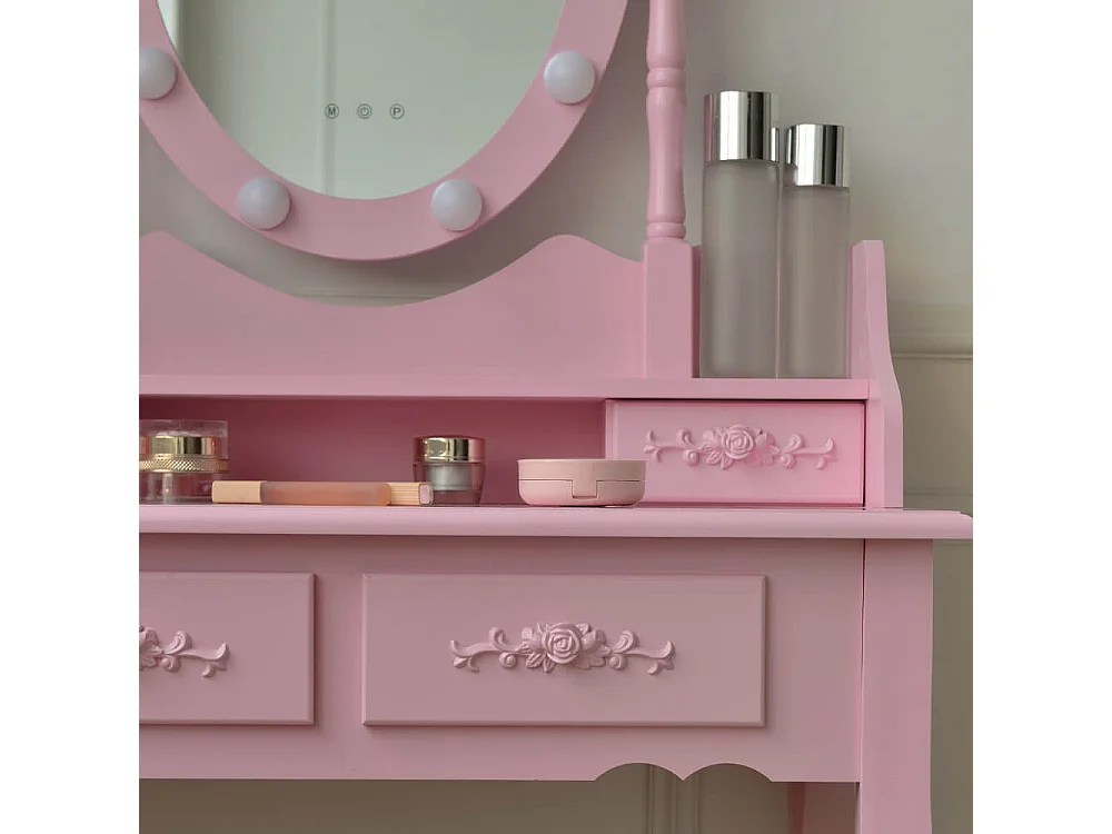 Home Deluxe Coiffeuse ROSY Rosa