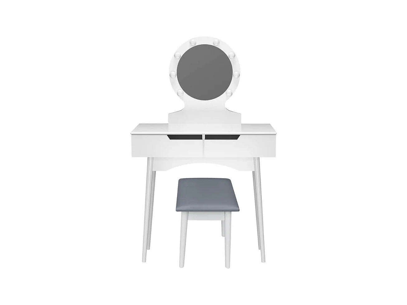 Home Deluxe Coiffeuse MIRANDA Blanc