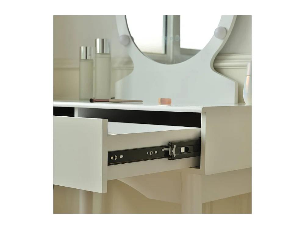 Home Deluxe Coiffeuse MIRANDA Blanc