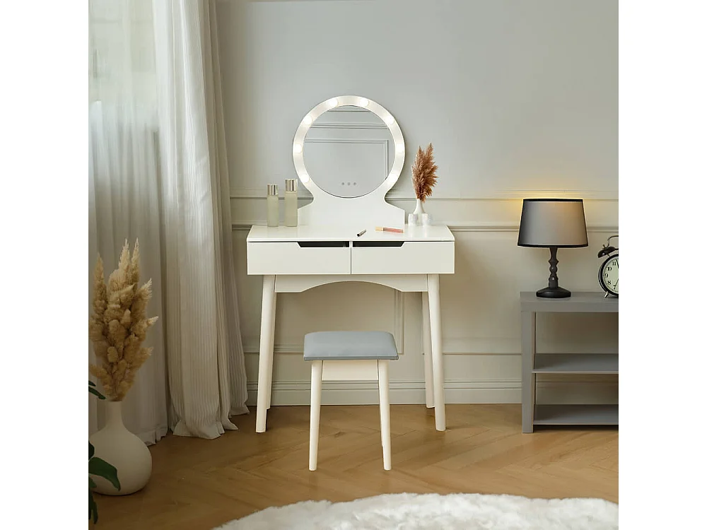 Home Deluxe Coiffeuse MIRANDA Blanc