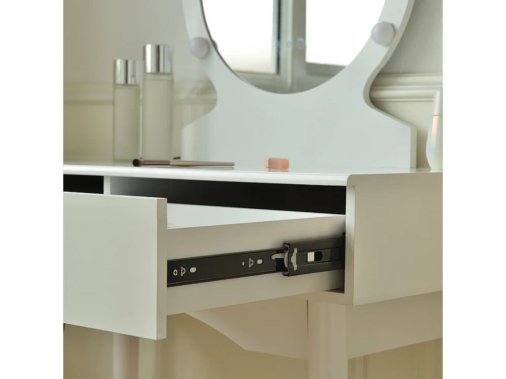 Home Deluxe Coiffeuse MIRANDA Blanc