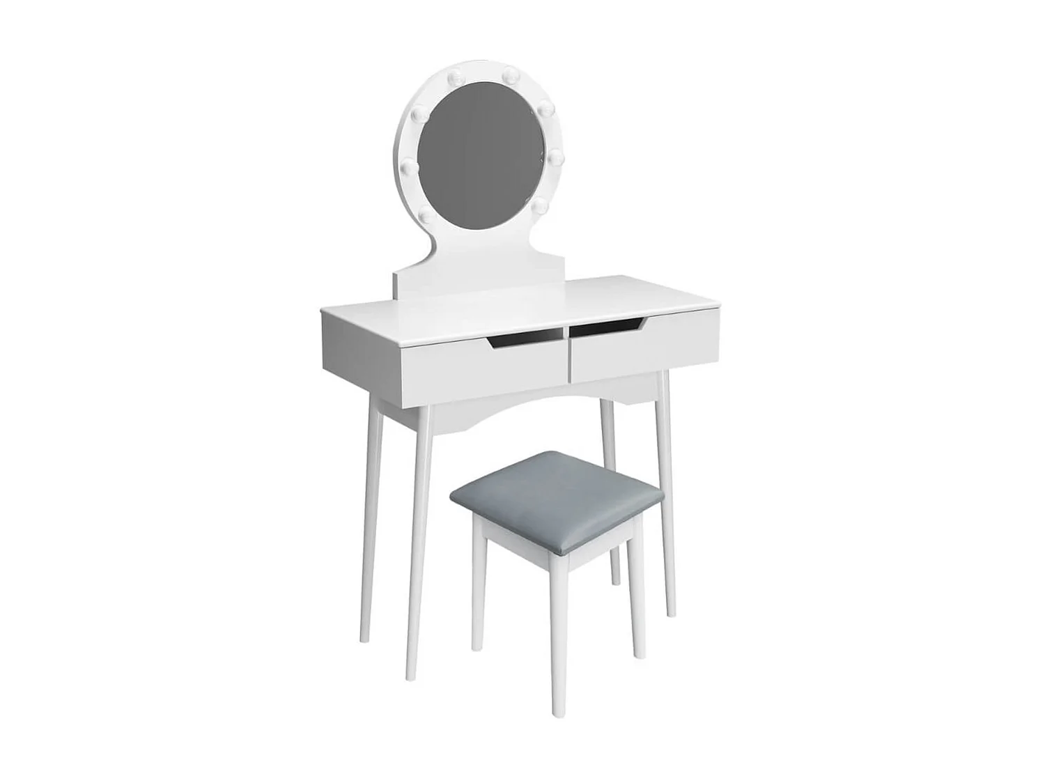 Home Deluxe Coiffeuse MIRANDA Blanc