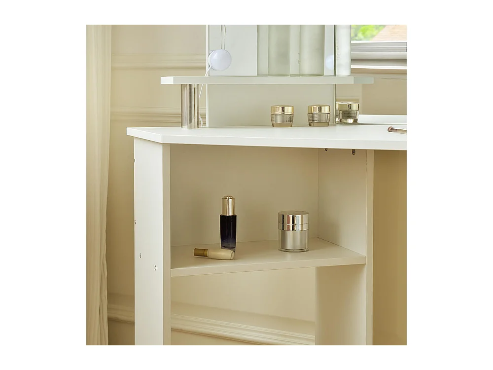 Home Deluxe Coiffeuse CANDICE blanc