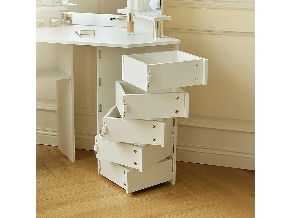 Home Deluxe Coiffeuse CANDICE blanc