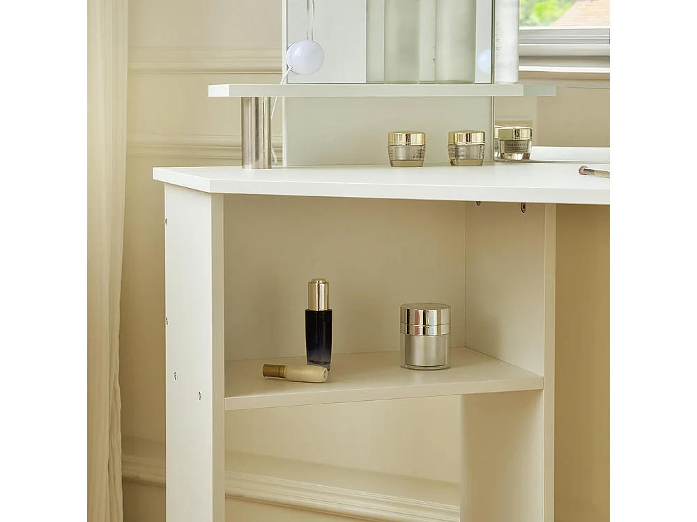 Home Deluxe Coiffeuse CANDICE blanc