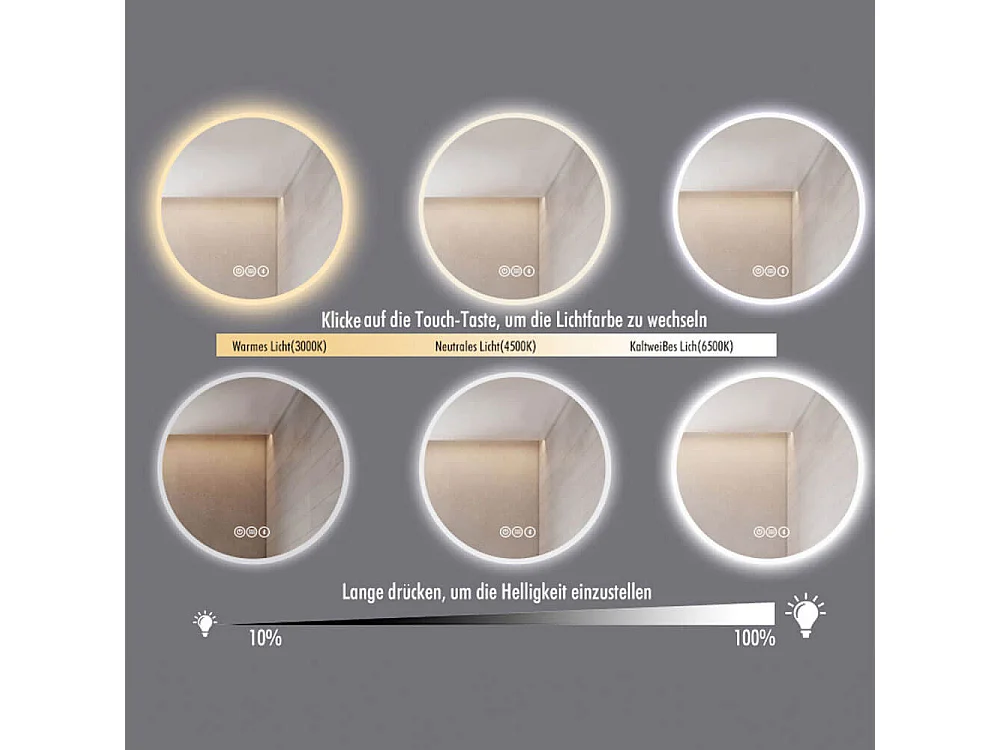 Home Deluxe Miroir FIANA 80 cm