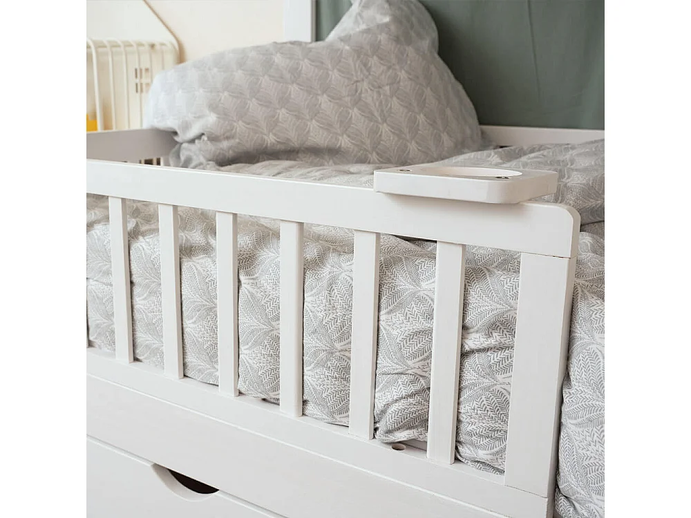 Home Deluxe Lit d'enfant STERNENLAND Blanc Avec tiroirs