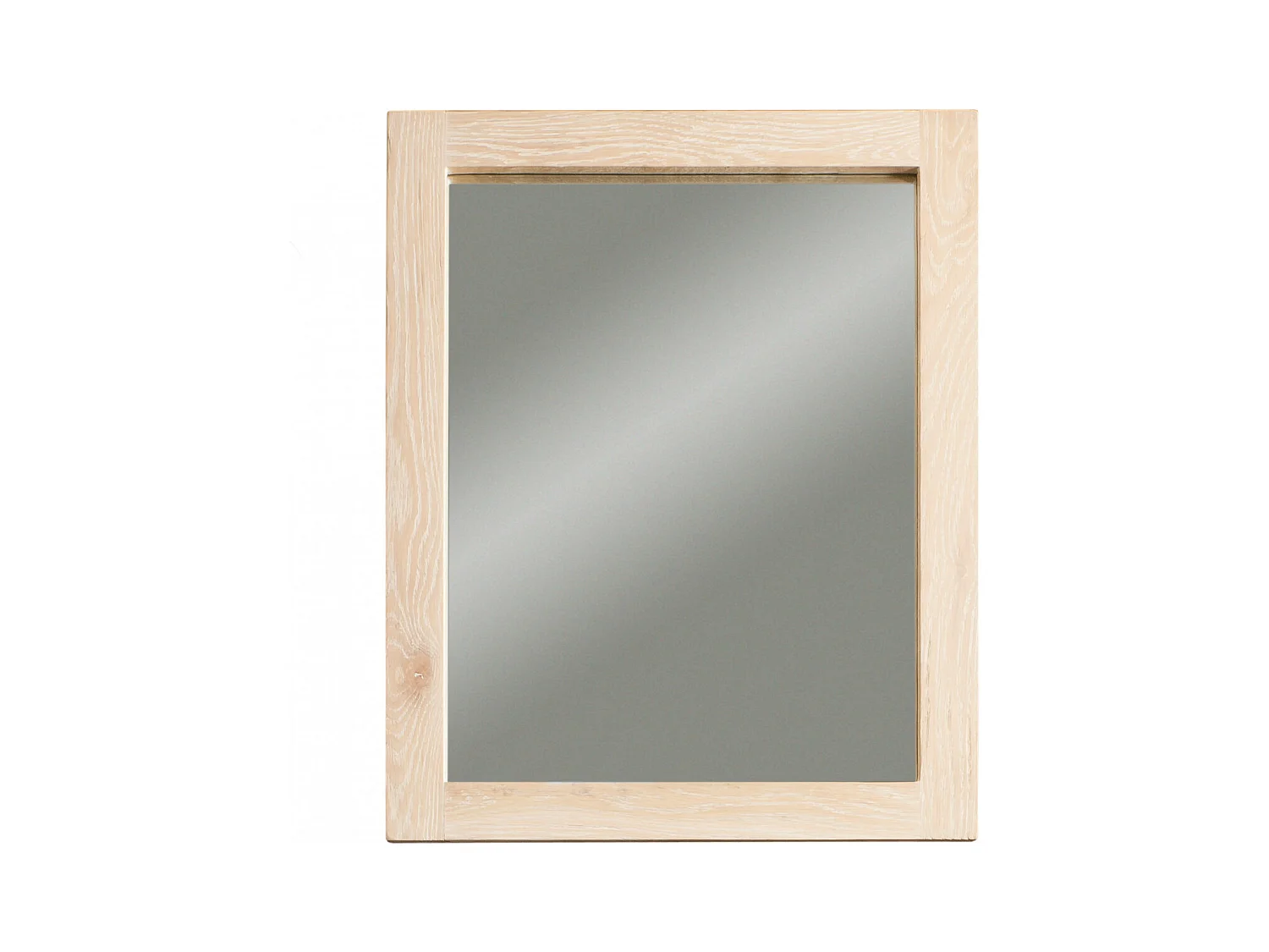 Miroir de salle de bain en chêne blanchi - VÉRONE