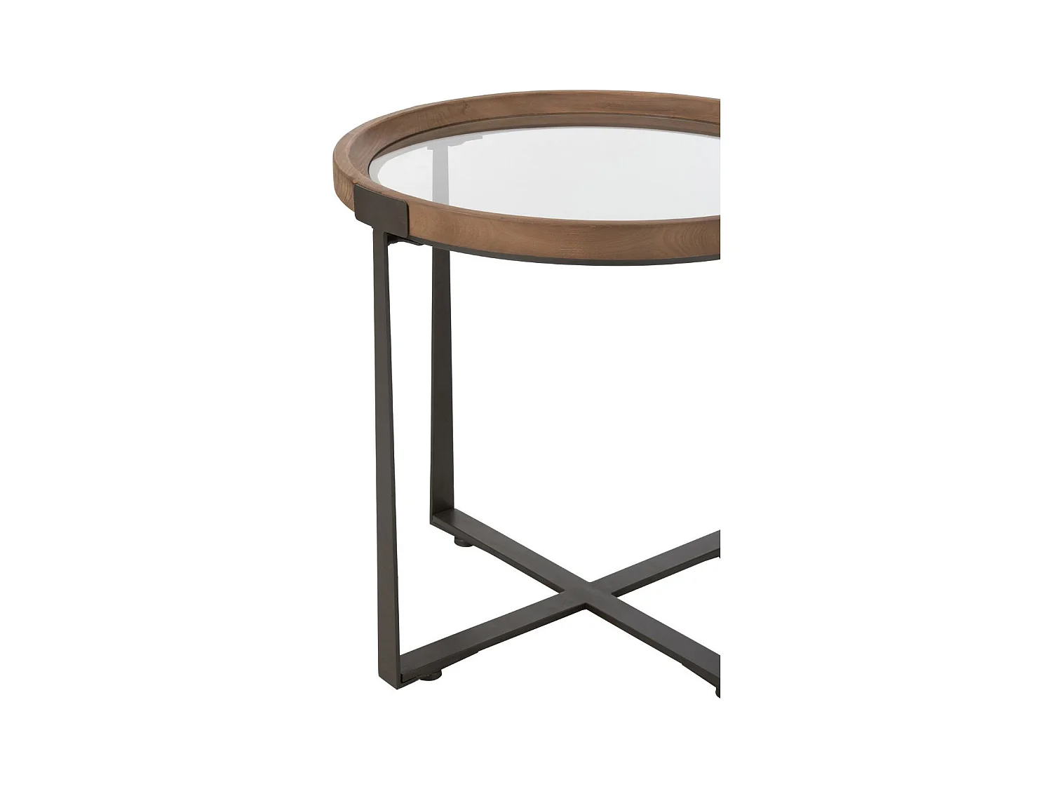 Tables basses gigognes de style industriel D60 (set de 2) - IOWA