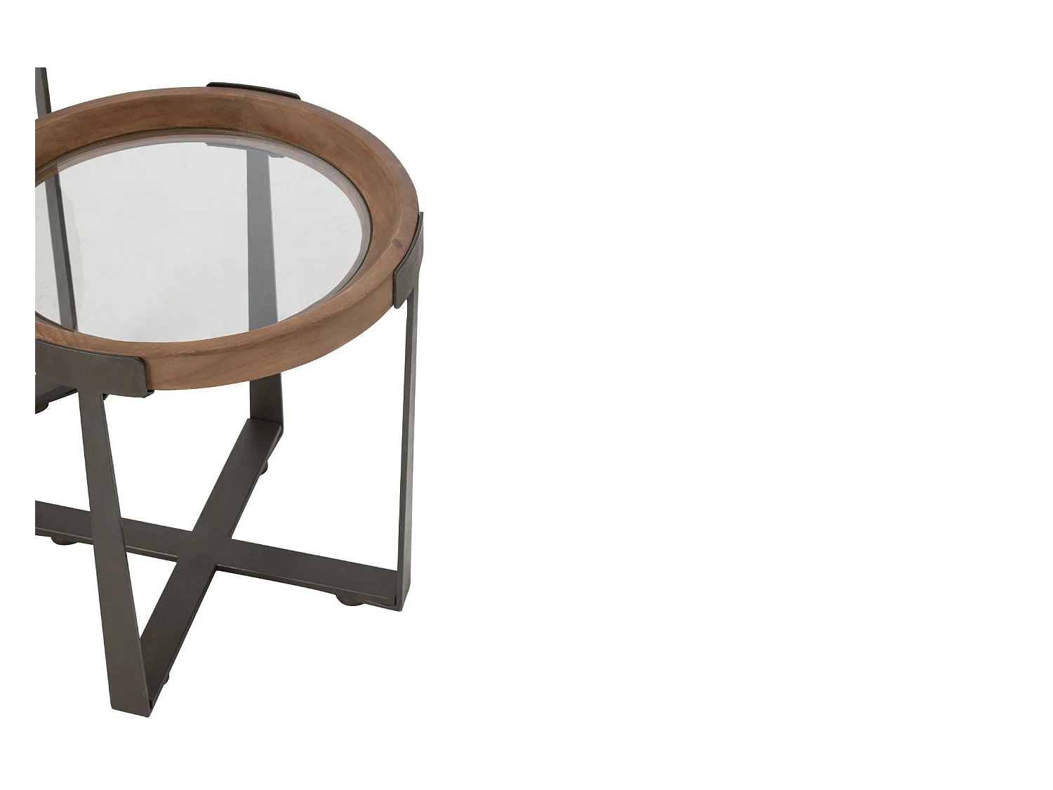 Tables basses gigognes de style industriel D60 (set de 2) - IOWA