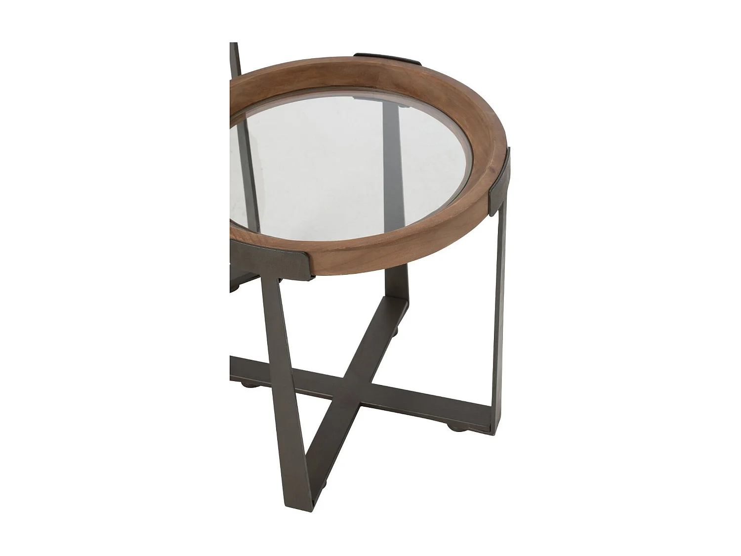 Tables basses gigognes de style industriel D60 (set de 2) - IOWA