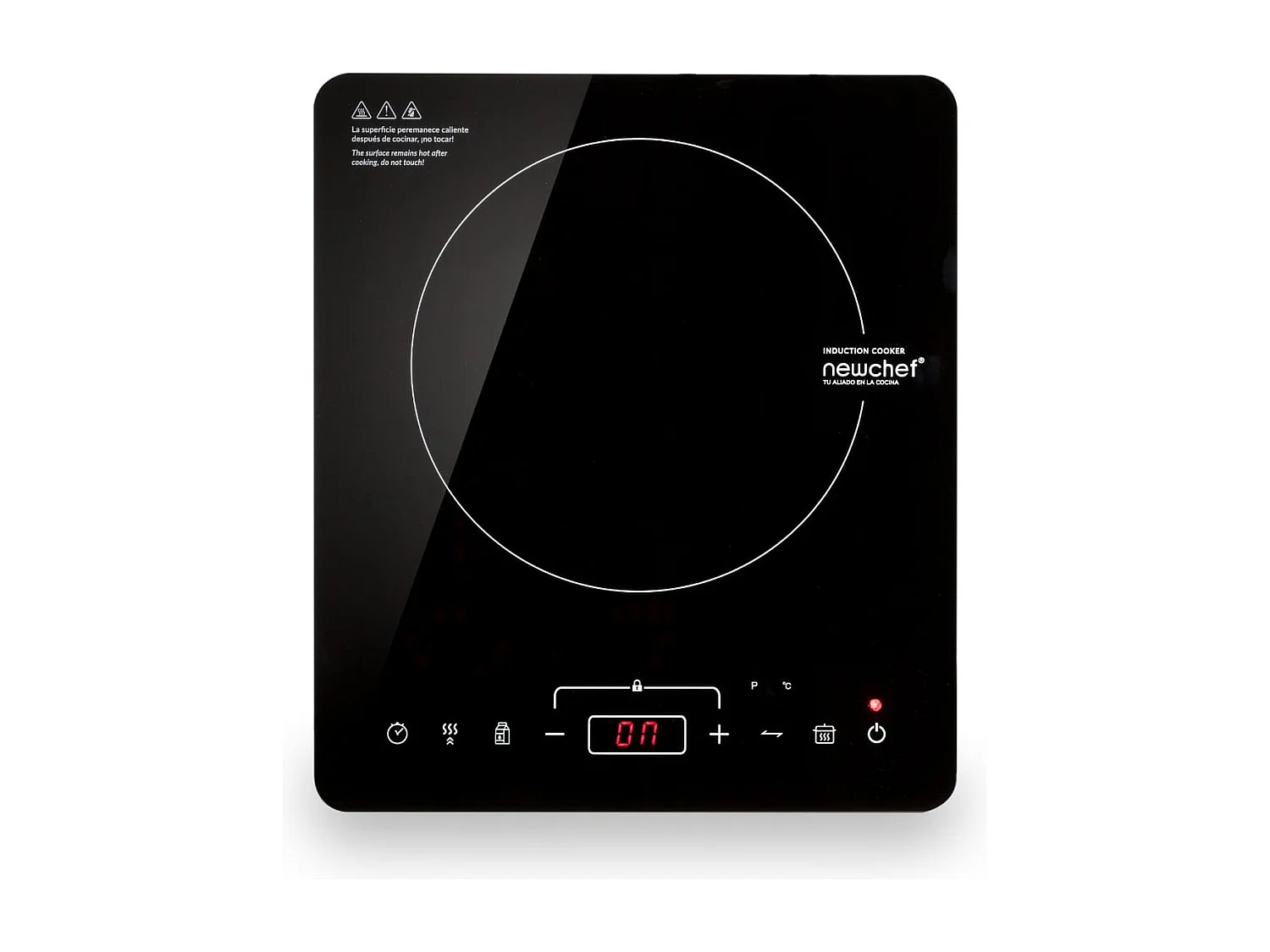 Placa Inducción Portátil  Go2000 Negro - Newlux