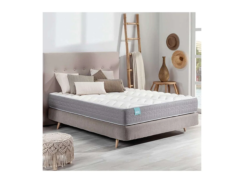 Colchón Viscoelástico 150x190 altura:21cm Talaia Blanco - Nalui