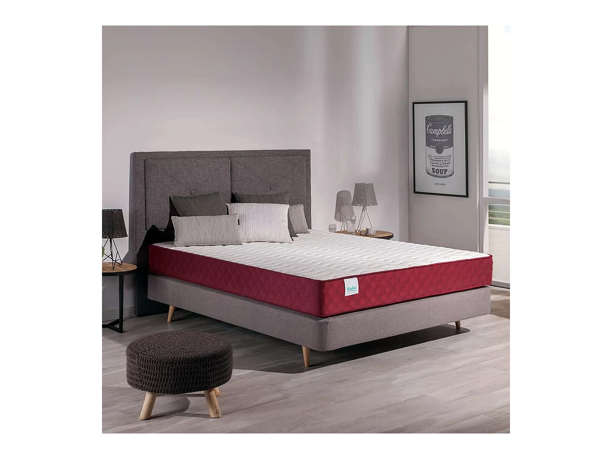 Colchón Viscoelástico 80x180 altura:21cm Gredos Blanco - Nalui