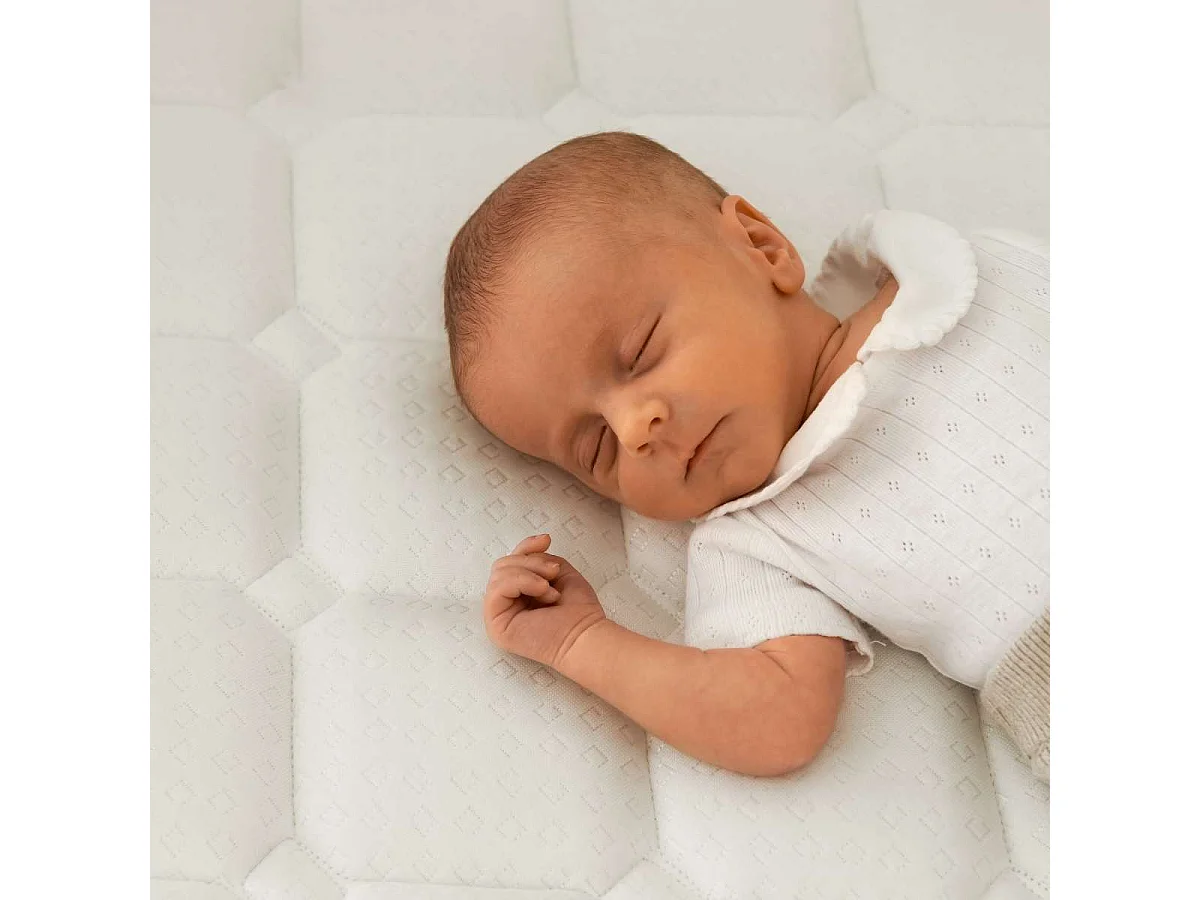 Colchón Cuna 70x140 altura:12cm Baby One Blanco - Nalui
