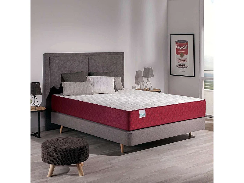 Colchón Viscoelástico 80x180 altura:24cm Gredos Blanco - Nalui