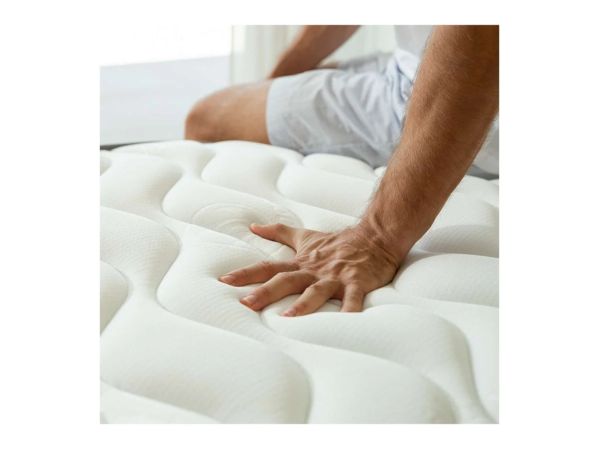 Colchón Viscoelástico 180x200 altura:21cm Mulhacén DualSense Blanco - Nalui