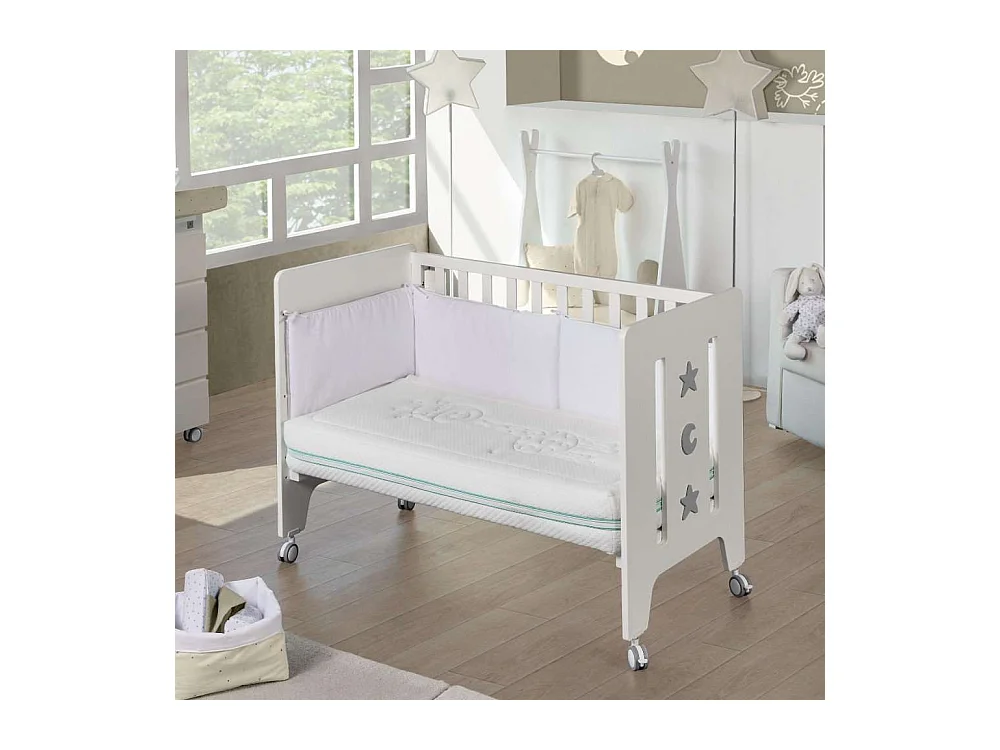 Colchón Cuna 70x140 altura:12cm Baby One Blanco - Nalui