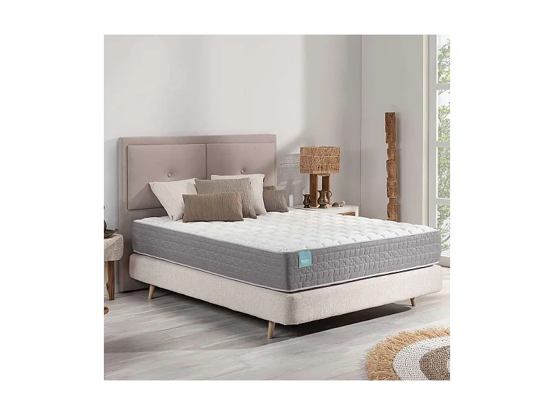 Colchón Viscoelástico 140x190 altura:26cm Bernia Blanco - Nalui