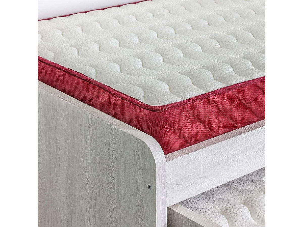 Colchón Viscoelástico 90x190 altura:15cm Gredos Blanco - Nalui
