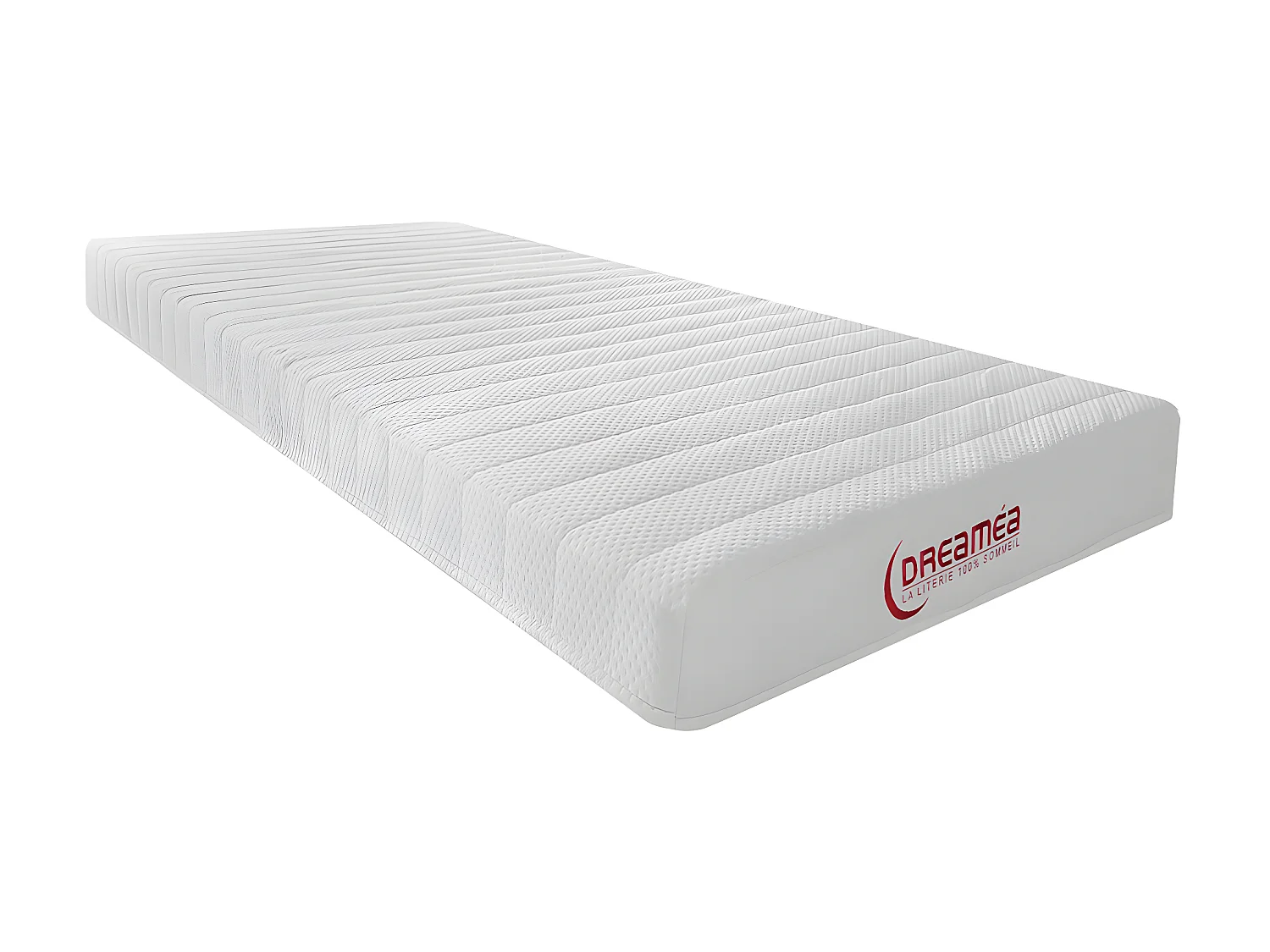 Lit électrique de relaxation tout plots + matelas accueil latex - 2 x 80 x 200 cm - Naturel clair - ETHER de DREAMEA
