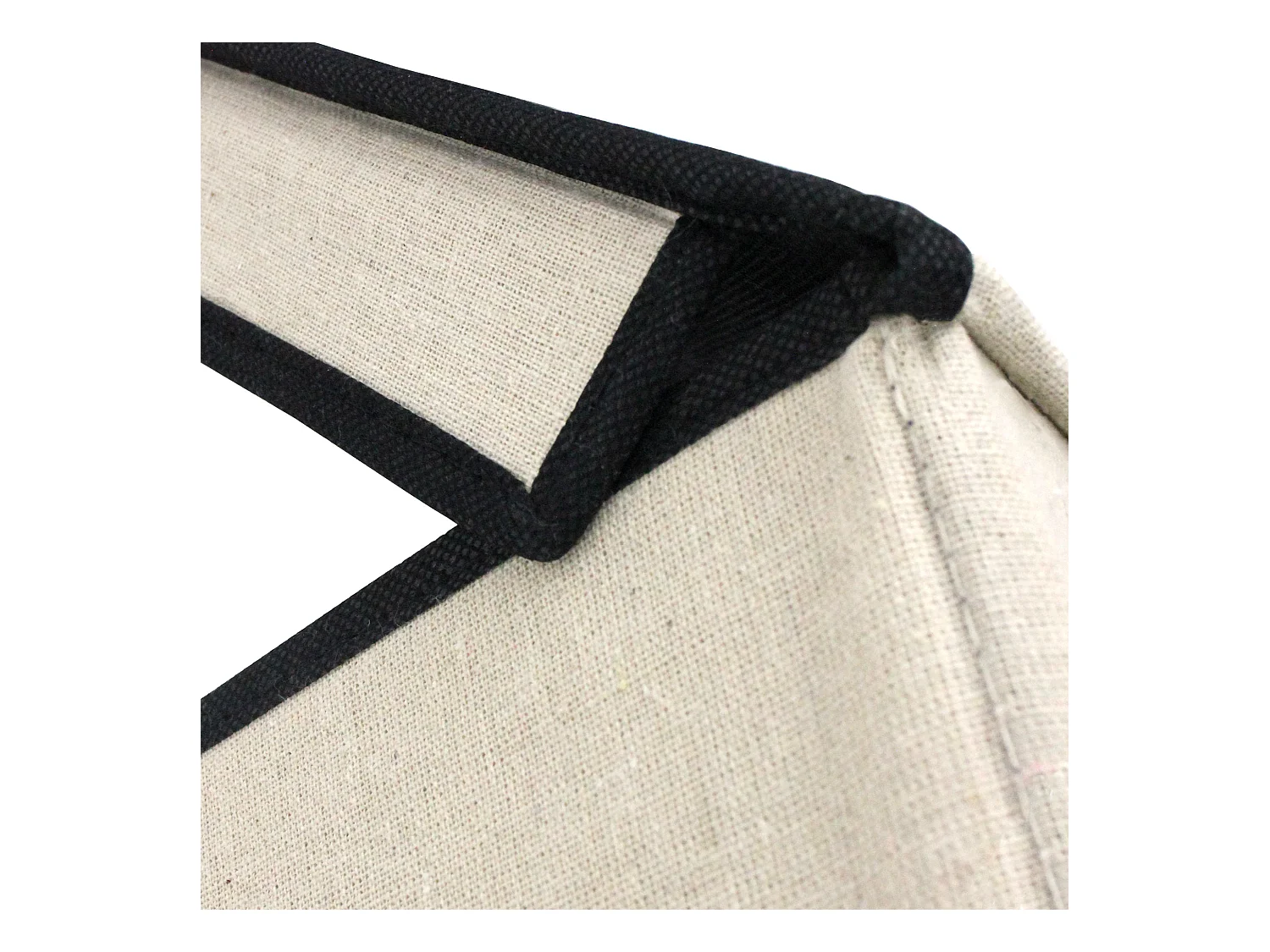 Panier à linge cartonnée avec couvercle 70L beige A ranger de A à Z