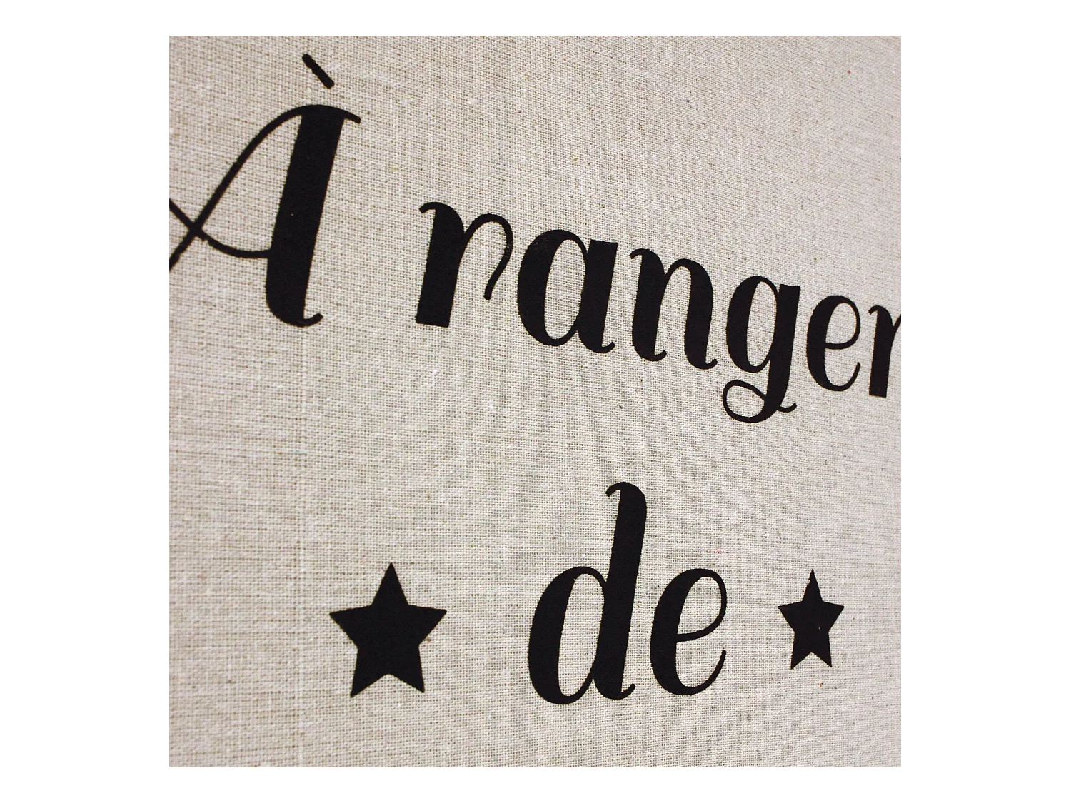 Panier à linge cartonnée avec couvercle 70L beige A ranger de A à Z
