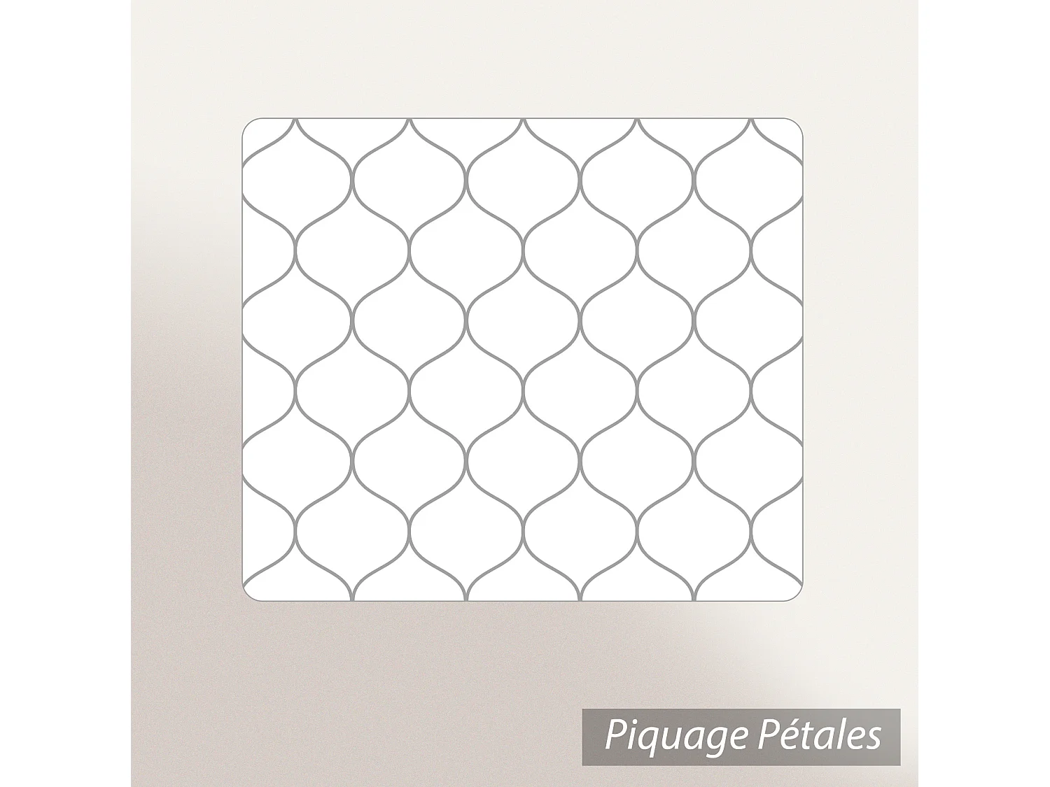 Couette tempérée 200x200 cm OLYMPE garnissage microfibre polyester 300 g/m2