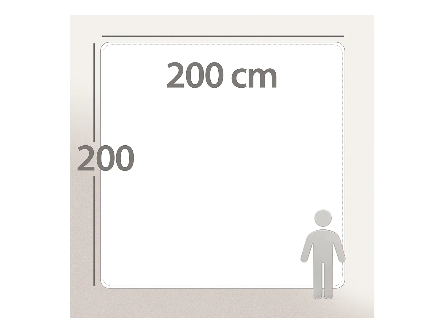 Couette tempérée 200x200 cm CARESSE garnissage polyester 375 g/m2