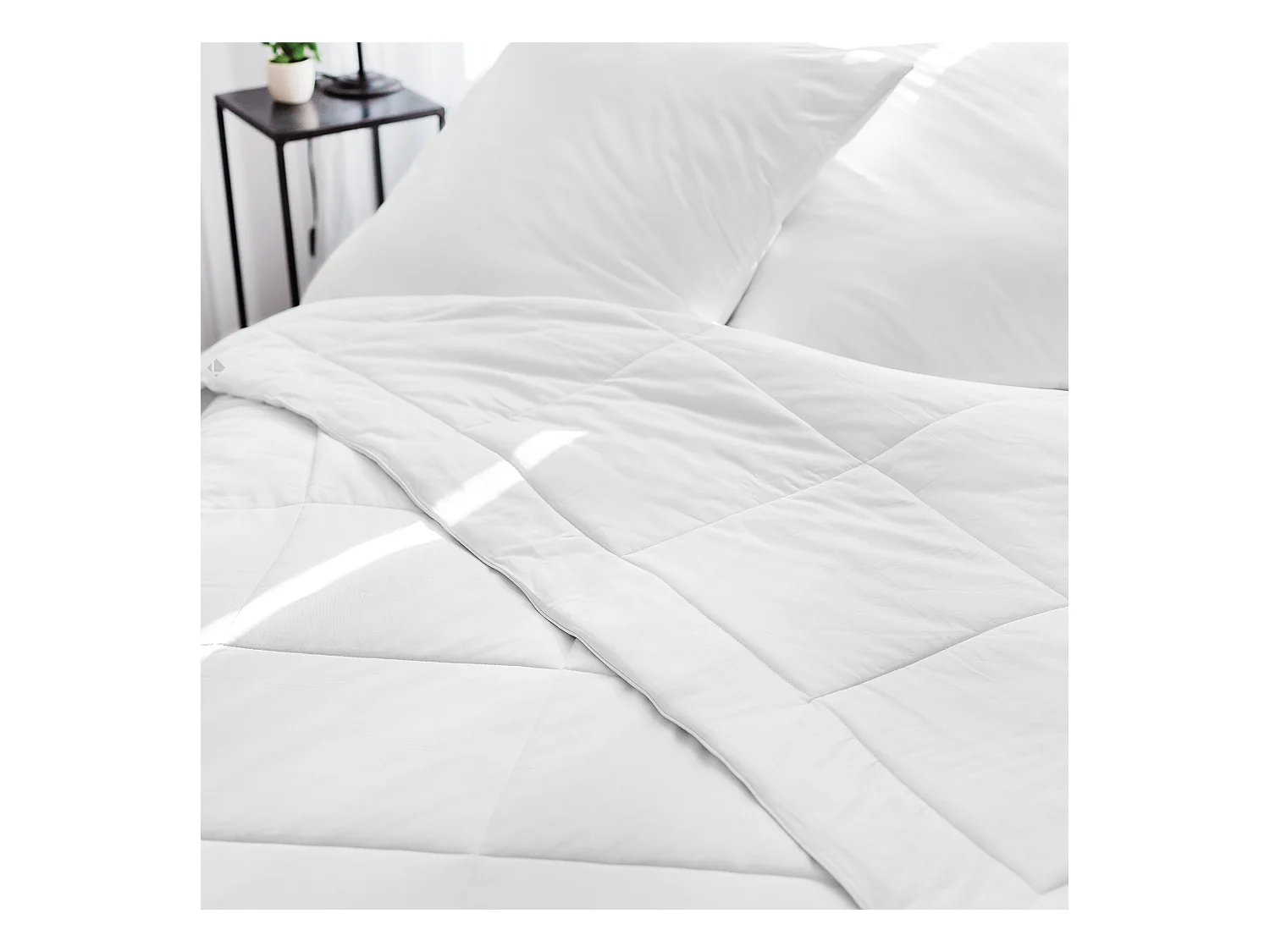 Couette tempérée 200x200 cm SILKYDOR garnissage soie mulberry 380 g/m2