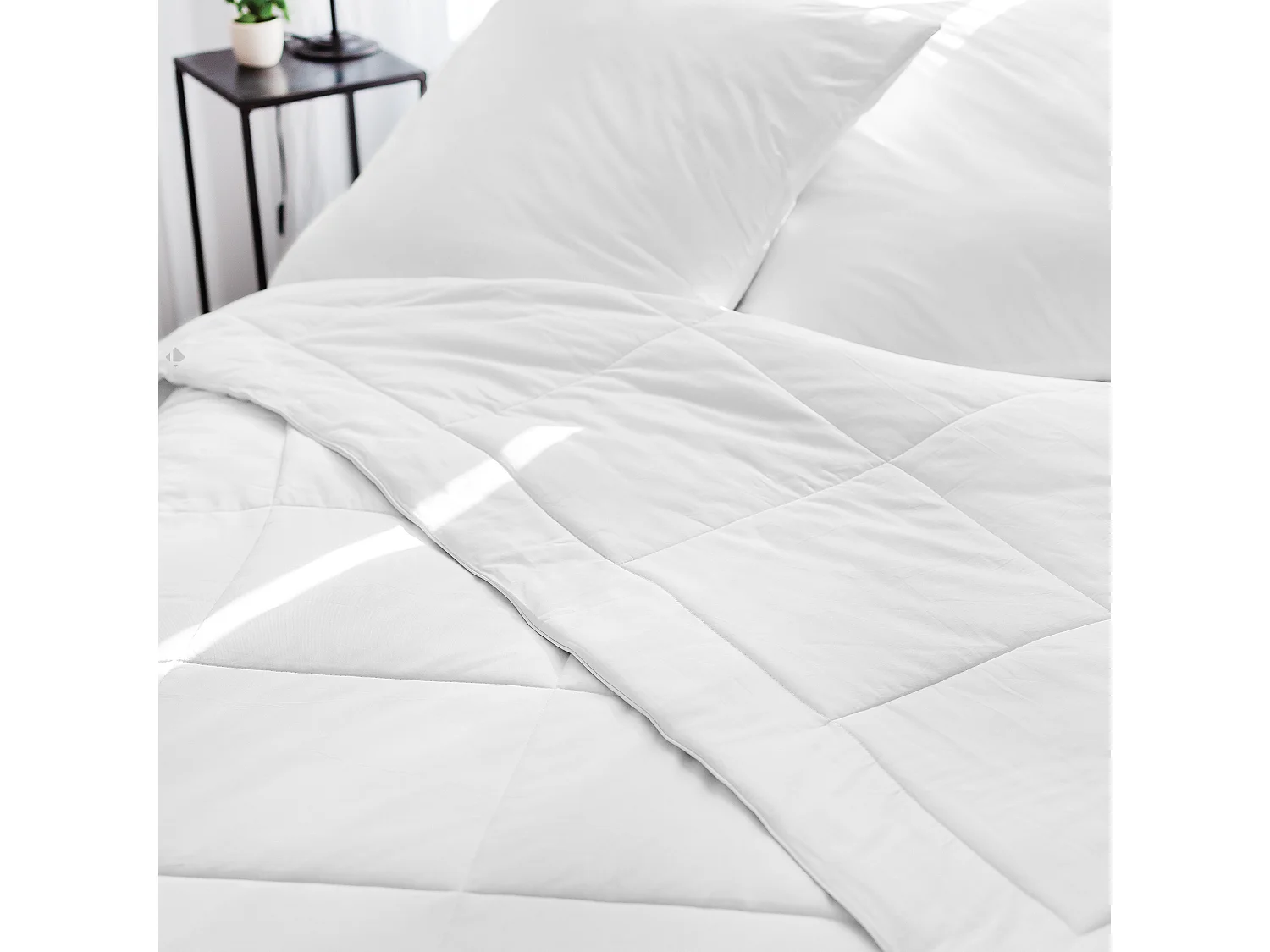 Couette tempérée 200x200 cm SILKYDOR garnissage soie mulberry 380 g/m2