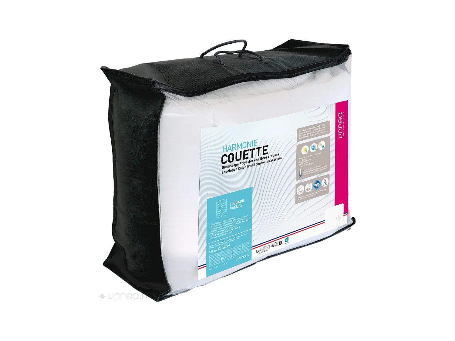 Couette hiver 260x240 cm HARMONIE garnissage fibre polyester 450 g/m2