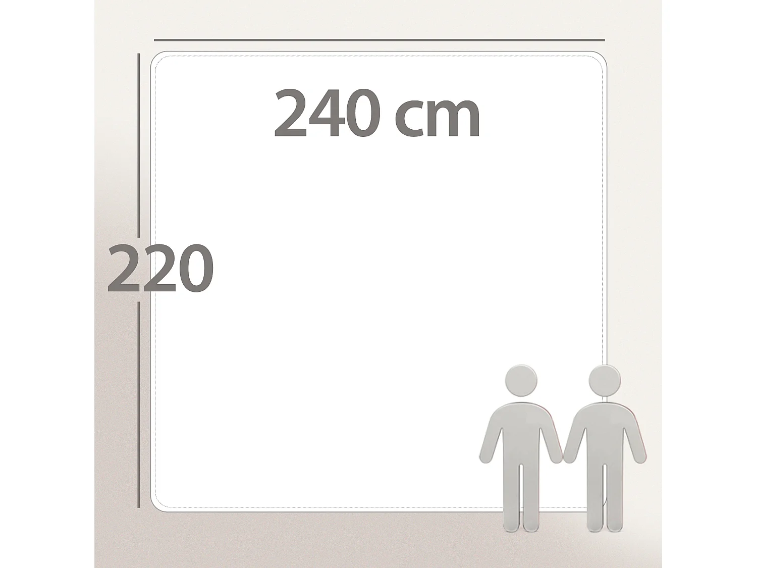 Couette été 240x220 cm CARESSE garnissage polyester 180 g/m2