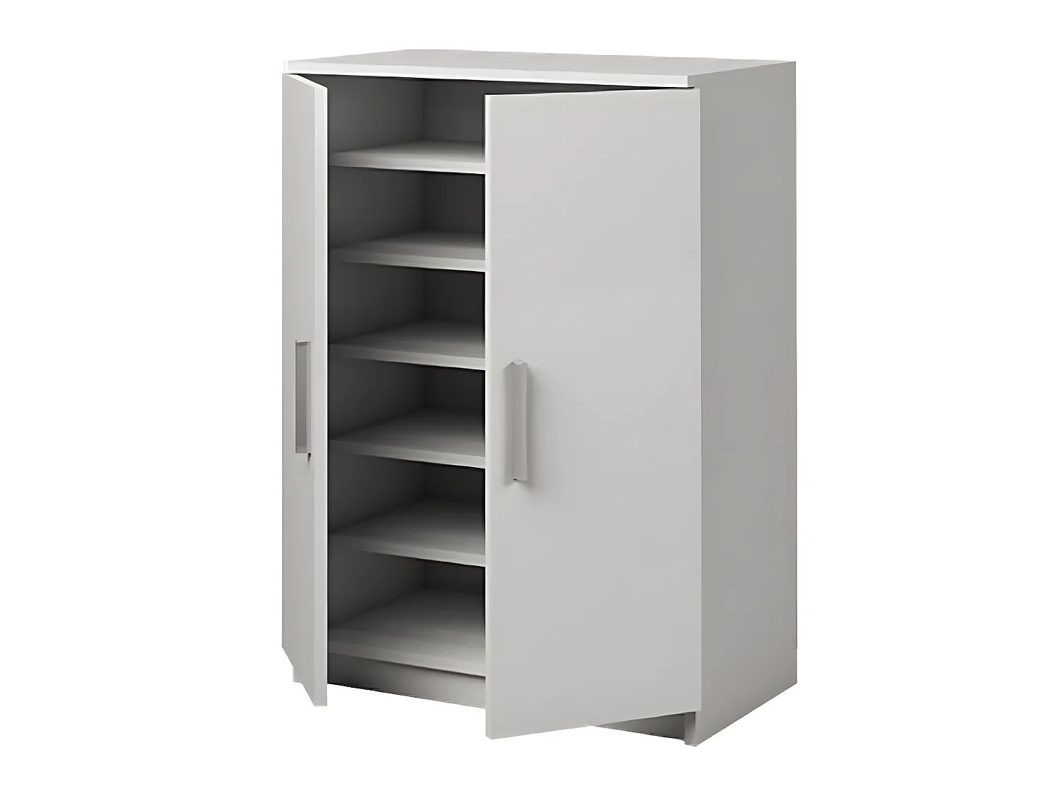 Armoire Meuble à chaussures coloris blanc - Hauteur 90 x Longueur 60 x Profondeur 35.6 cm