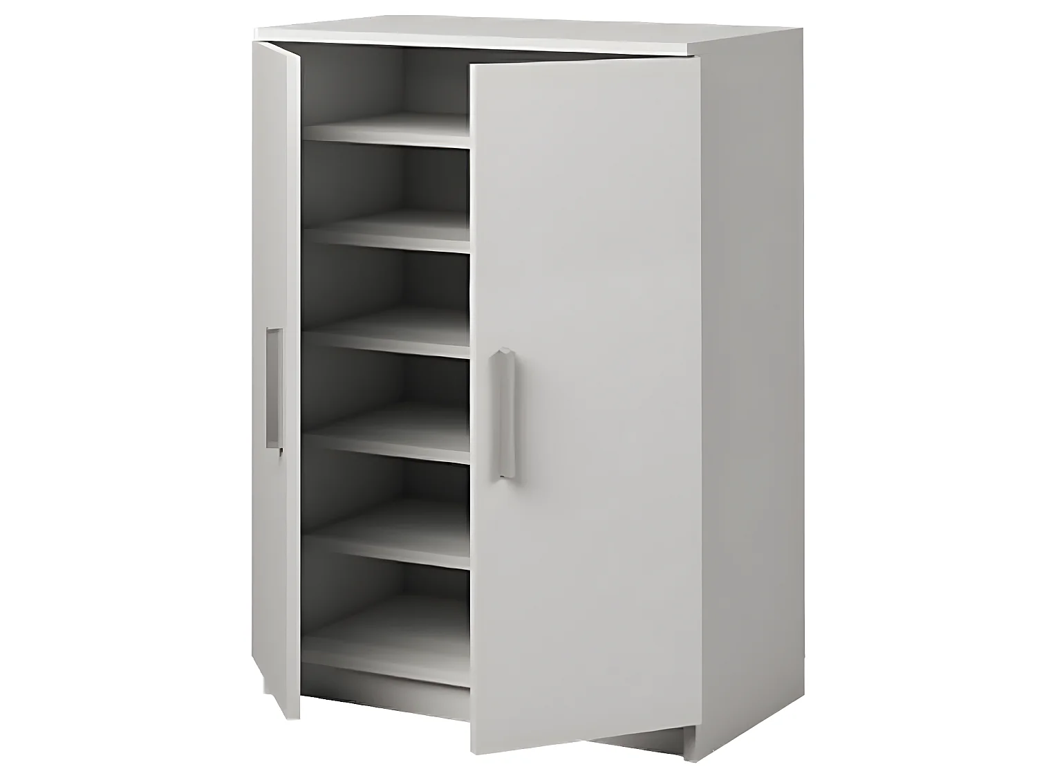 Armoire Meuble à chaussures coloris blanc - Hauteur 90 x Longueur 60 x Profondeur 35.6 cm