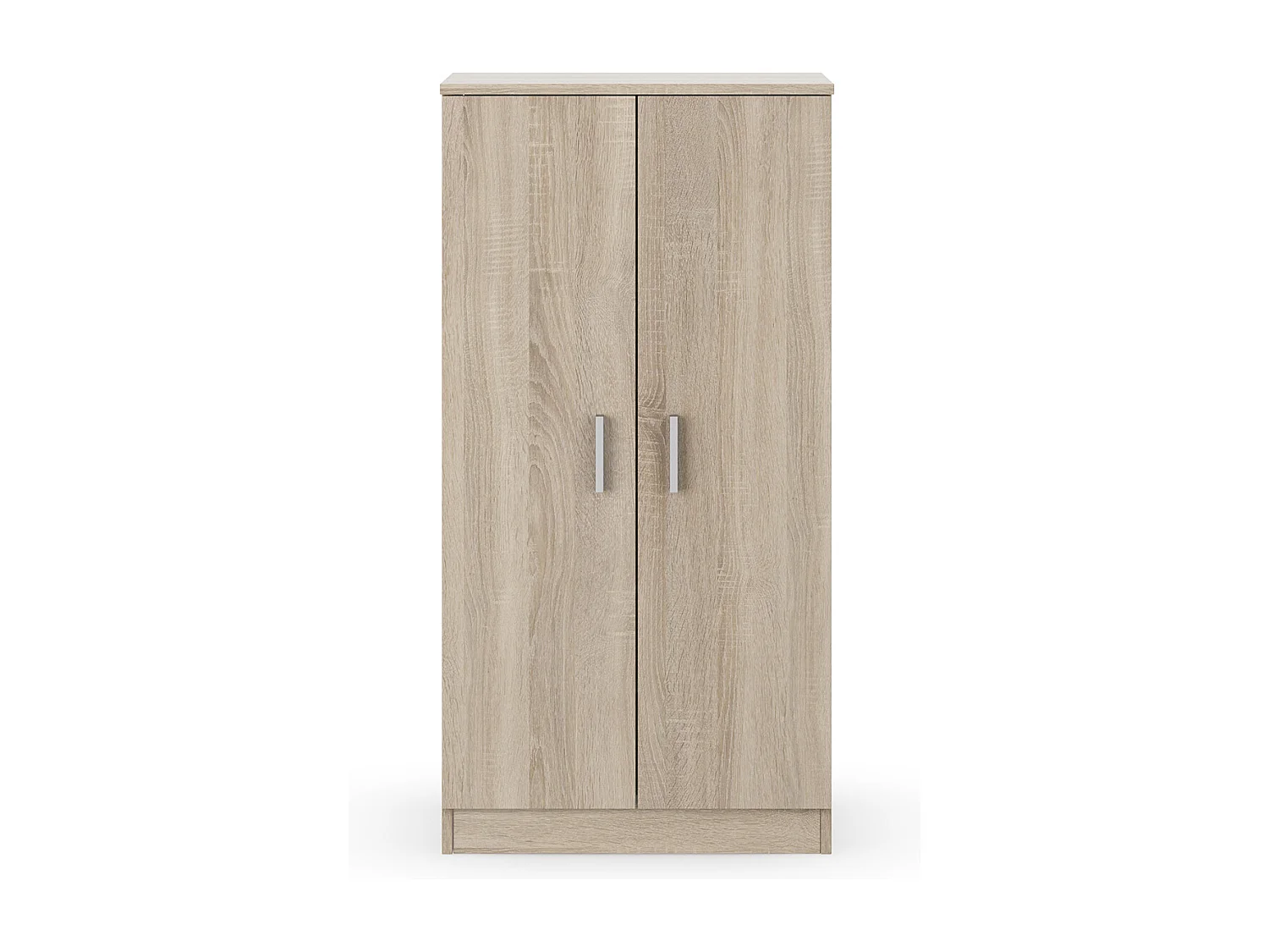 Armoire à chaussures en bois coloris chêne canadien - Dim : Longueur 55 x Hauteur 108 x Profondeur 36 cm