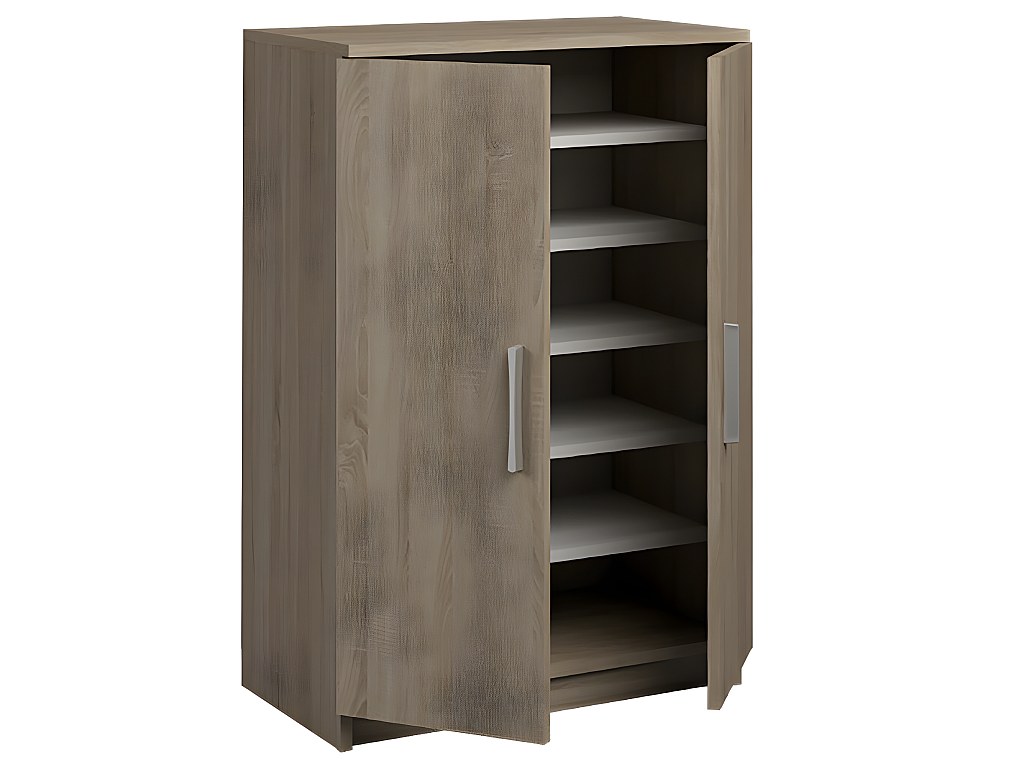 Étagère à chaussures Vicco Orlando, chêne Goldkraft/vert, 80 x 166,1 cm avec 4
