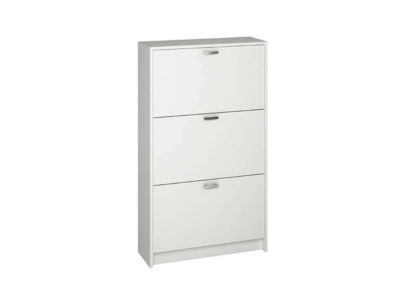 Commode, Meuble à chaussures coloris blanc - Longueur 60 x Hauteur 82 x Profondeur 25 cm