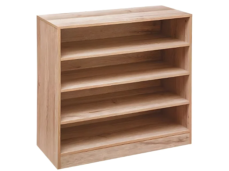 Etagère range-Chaussures en bois coloris naturel - L.67,5 x l.30 x H.68 cm