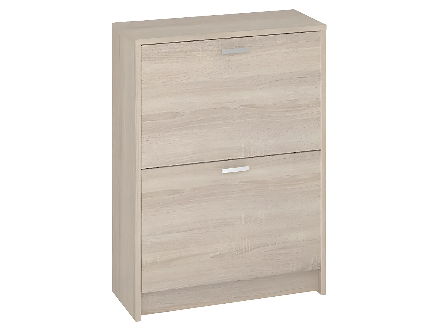 Commode, Meuble à chaussures coloris chêne - Longueur 60 x Hauteur 82 x Profondeur 25 cm