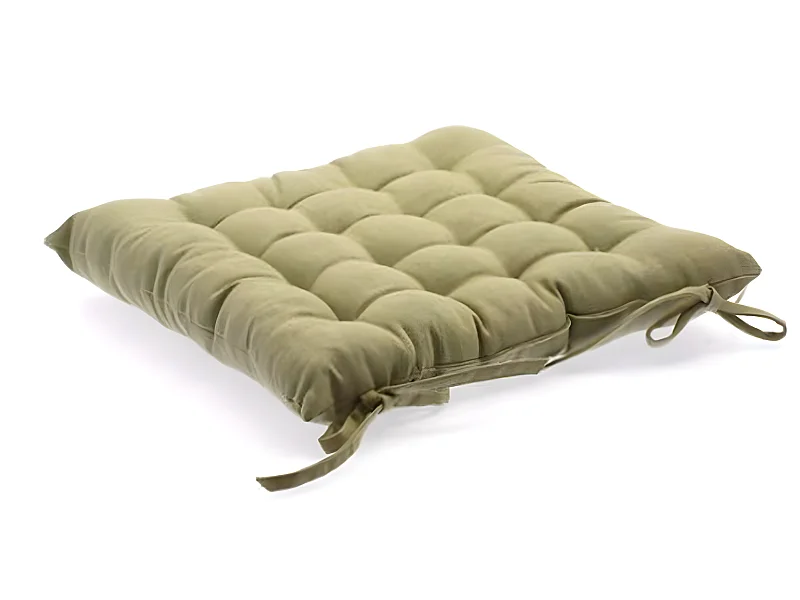 Lot de 6 Coussins de chaise en coton Lin, 38 x 38 cm