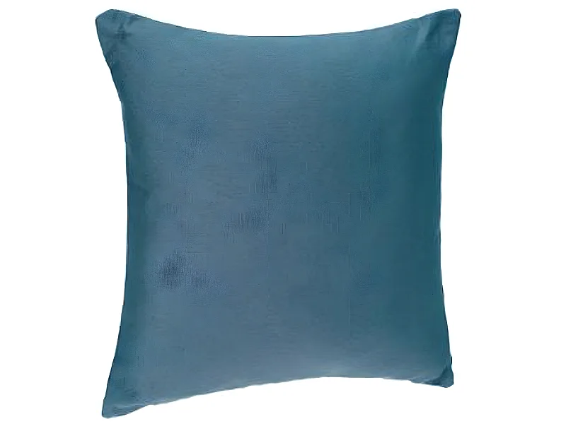 Lot de 6 coussins déhoussables coloris bleu canard - Dim : 38 x 38 cm