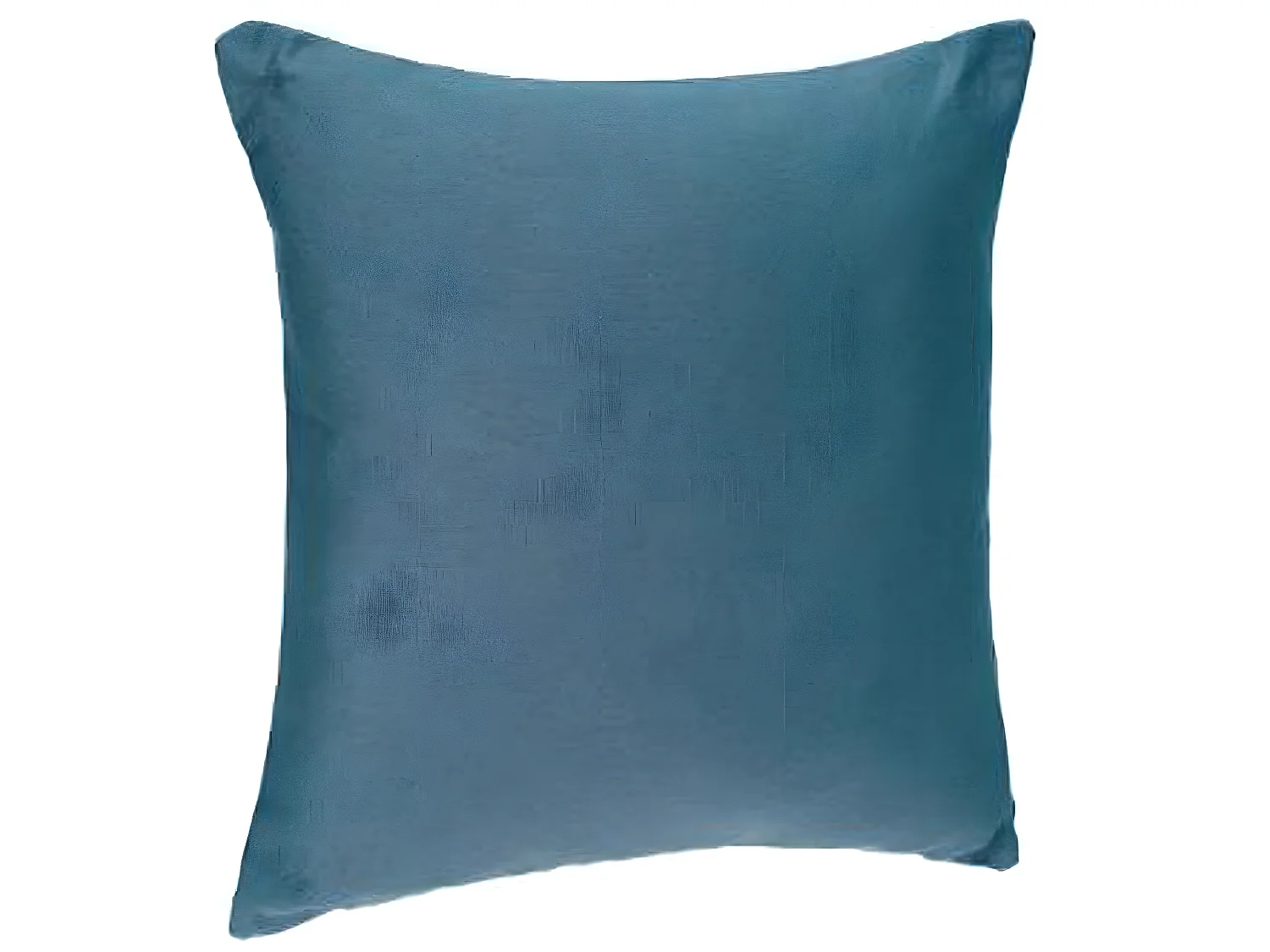 Lot de 4 coussins déhoussables coloris bleu canard - Dim : 38 x 38 cm