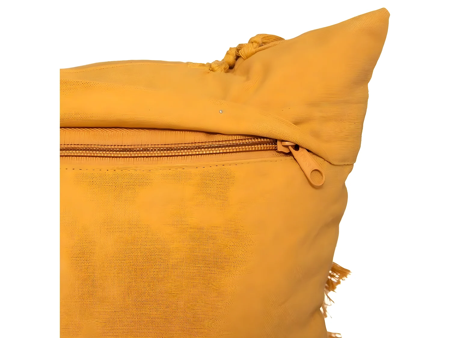 Lot de 2 coussins coloris Ocre en coton / polyester - Longueur 50 x Profondeur 7 x Hauteur 30 cm