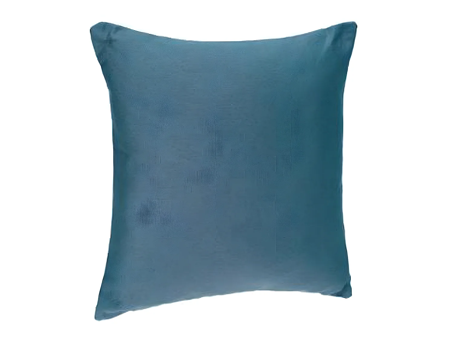 Lot de 2 coussins déhoussables coloris bleu canard - Dim : 38 x 38 cm